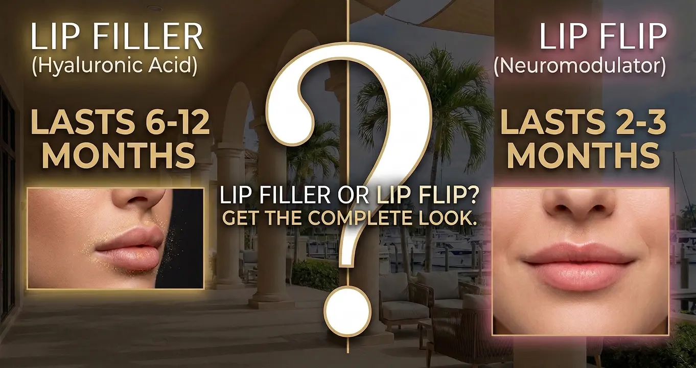 's the Difference Between Lip Filler and a Lip Flip in Boca Raton, FL - Sanctuary Medical